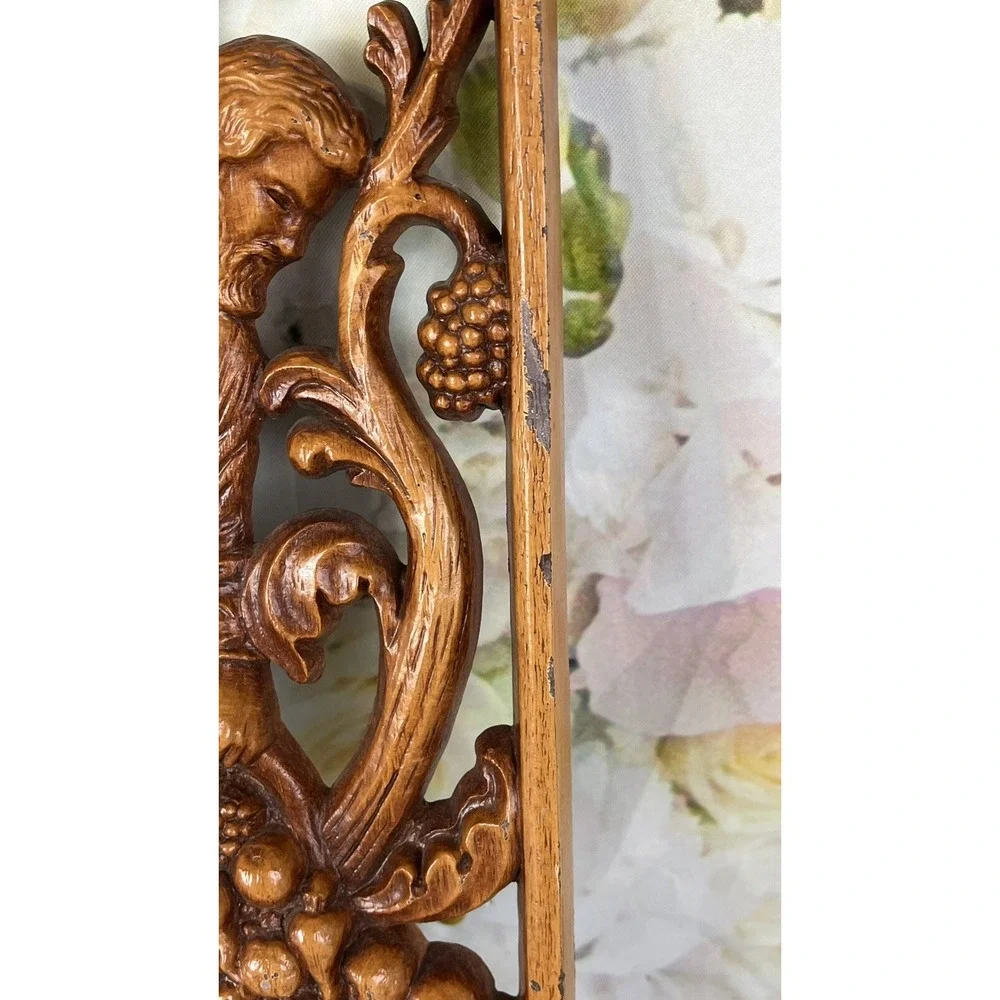 Religious Plaque Wall Art GIVE THANKS UNTO THE LORD Hanging Faux Wood USA